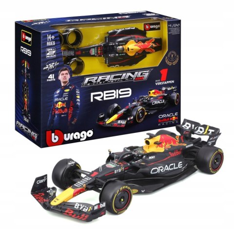 Bburago BOLID F1 Red Bull RB19 Verstappen 1:24 BBURAGO MODEL DO ZŁOŻENIA 18-28507