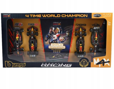 Bburago ZESTAW BOLIDÓW F1 Red Bull Max Verstappen MISTRZ ŚWIATA 1:43 BBURAGO