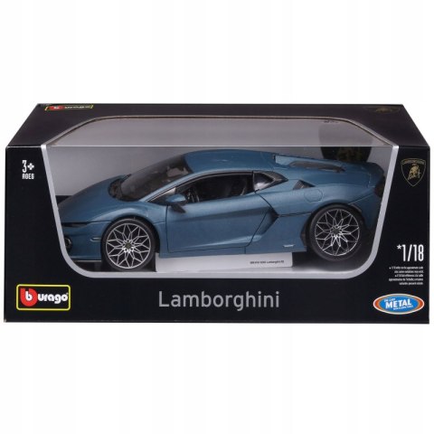 Bburago Model 1:18 Lamborghini Temerario niebieski