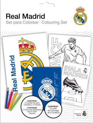 Kolorowanki z kredkami Real Madrid RM00026