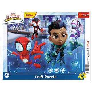 Puzzle 25 Ramkowe Pajęczy skok Disney Marvel Spiderman 31435