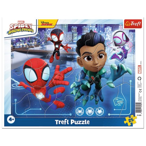 Puzzle 25 Ramkowe Pajęczy skok Disney Marvel Spiderman 31435