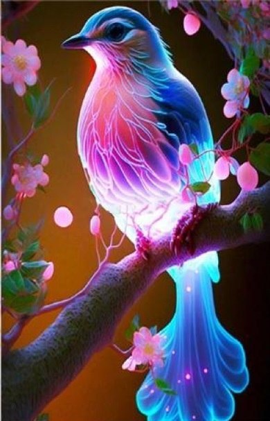 Diamentowa Mozaika Ptak magiczny świecący NO-2000396