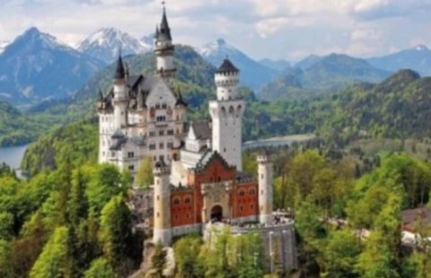 Diamentowa Mozaika Zamek na skale NO-1006425