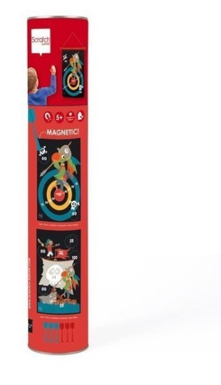 Gra Rzutki magnetyczne Piraci Scratch rozmiar L