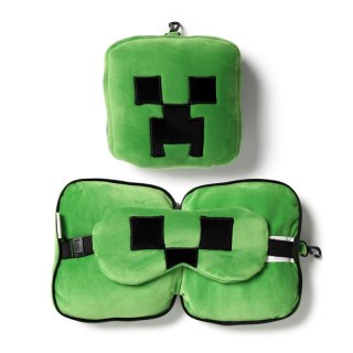 Poduszka podróżna z maską na oczy Minecraft Creeper CUSH306