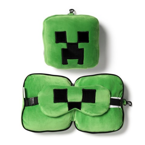 Poduszka podróżna z maską na oczy Minecraft Creeper CUSH306