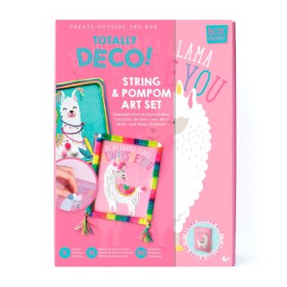 Zestaw artystyczny Lama i pompony Box Candiy