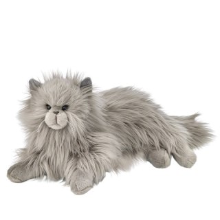 Maskotka ZOO Kot Perski leżący szary 36cm
