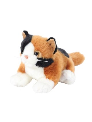 Maskotka ZOO Kot leżący brązowy 30cm