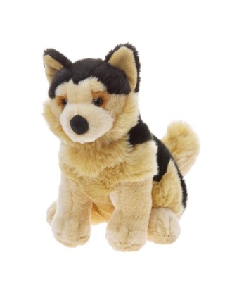 Maskotka ZOO Pies Owczarek niemiecki siedzący 20cm