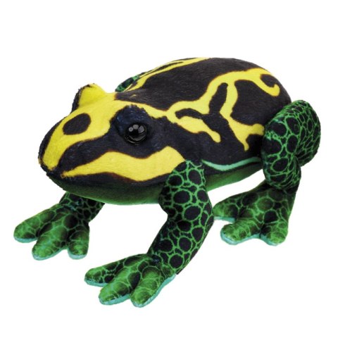 Maskotka ZOO Żaba czarno żółta 13cm