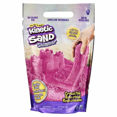 Piasek kinetyczny Kinetic Sand błyszczący różowy 900g