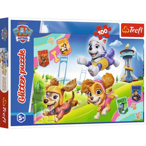 Puzzle 100 błyszczące psiaki Paw Patrol 14835