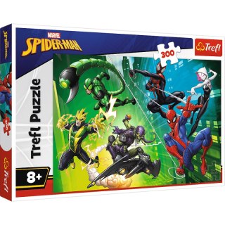 Puzzle 300 W pajęczej sieci Spiderman 23036