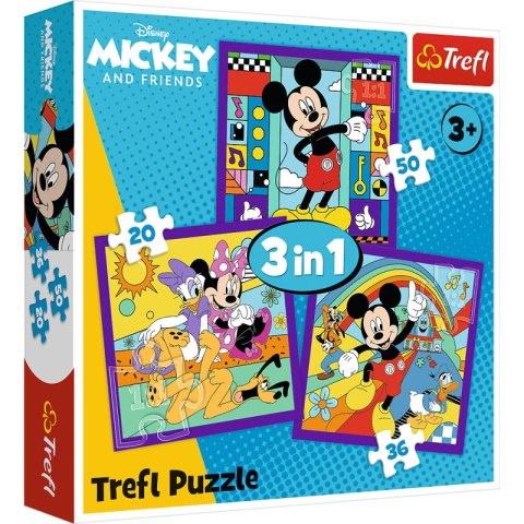 Puzzle 3w1 Miki i jego wesoła ekipa 34894