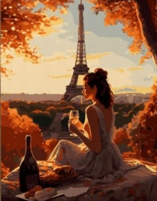 Diamentowa Mozaika Kobieta w Paryżu NO-1009979