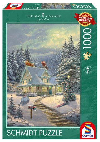 Puzzle 1000 PQ T. Kinkade Dostawa o północy 110794