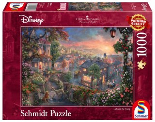 Puzzle 1000 PQ T. Kinkade Zakochany kundel Disney 108128