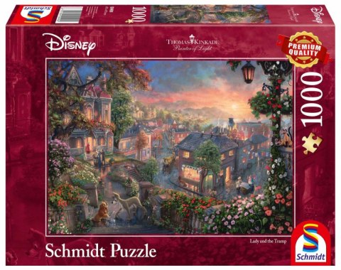 Puzzle 1000 PQ T. Kinkade Zakochany kundel Disney 108128