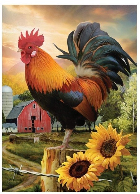 Diamentowa Mozaika Kogut na farmie NO-1009366