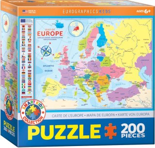 Puzzle 200 Smartkids Map of Europa 6200-5374