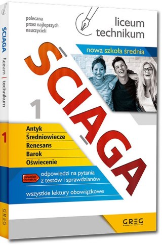 Ściąga. Antyk, Średniowiecze, Renesans, Barok, Oświecenie. Liceum, technikum. Część 1