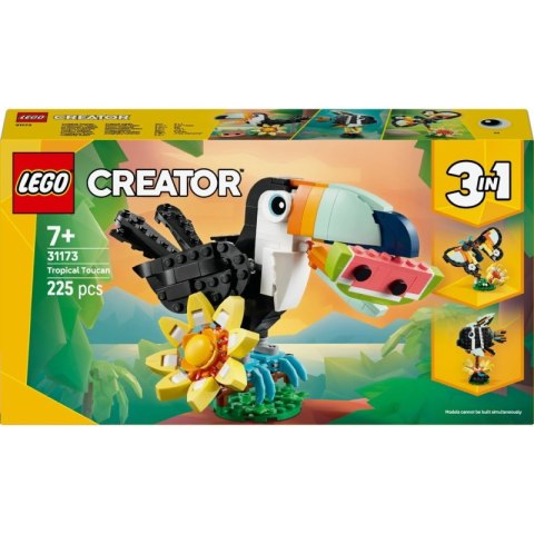 Lego Creator 3w1 Dzikie zwierzęta Tropikalny Tukan 31173