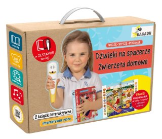 Pakiet z piórem KAKADU. Widzę, słyszę, poznaję. Dźwięki na spacerze / Widzę, słyszę, poznaję. Zwierzęta domowe. Kakadu