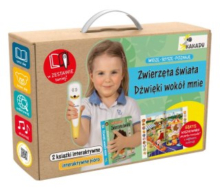 Pakiet z piórem KAKADU. Widzę, słyszę poznaję. Dźwięki wokół mnie / Widzę, słyszę poznaję. Zwierzęta świata. Kakadu