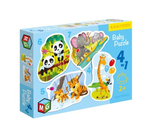 Puzzle baby dzikie zwierzątka
