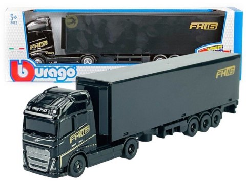 BBURAGO MODEL STREET FIRE HAULERS WITH TRAILER VOLVO FH16 GLOBETROTTER 750 XXL FH16 1:43