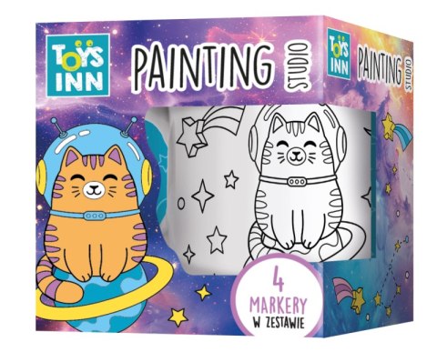 Kubek do kolorowania Kot w kosmosie ToysInn STN 9384