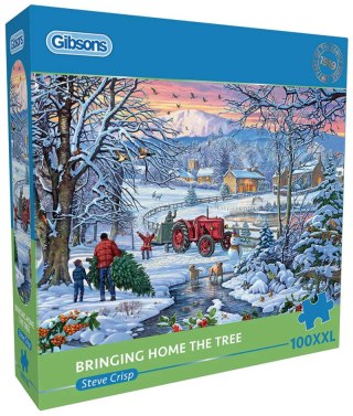 Puzzle 100 XXL Wyprawa po choinkę 113747