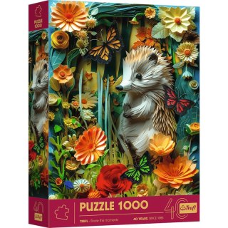 Puzzle 1000 3D 40-lecie Trefl Jeż 40042
