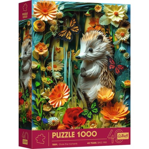 Puzzle 1000 3D 40-lecie Trefl Jeż 40042