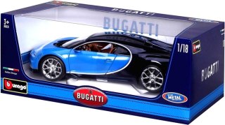 Bburago Model 1:18 Bugatti Chiron niebieski