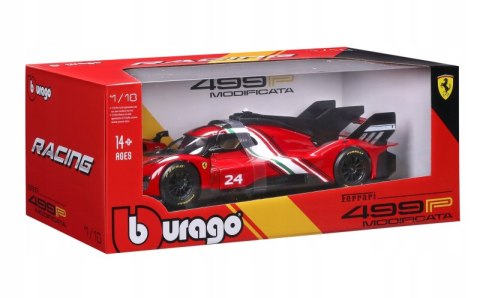 Bburago Model 1:18 Ferrari Racing 499P Modificata czerwony