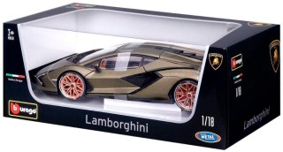 Bburago Model 1:18 Lamborghini Sian FKP 37 zielony