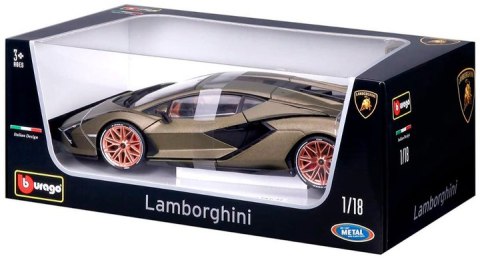 Bburago Model 1:18 Lamborghini Sian FKP 37 zielony