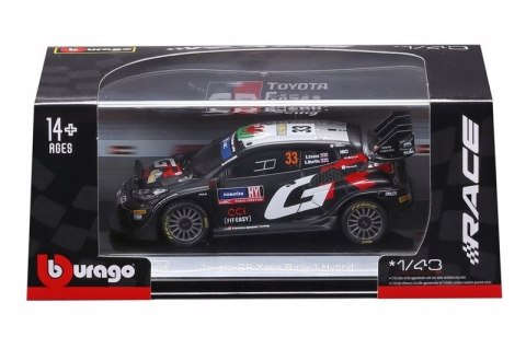 Bburago Model 1:43 Toyota GR Yaris Rally1 Hybrid 33 Elfyn Evans 18-38316