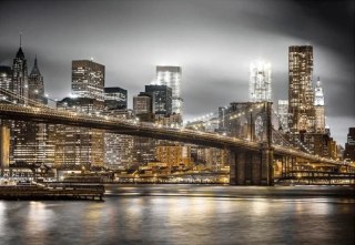 Diamentowa Mozaika Nowy York Most Brookliński o zmierzchu 	NO-2003033