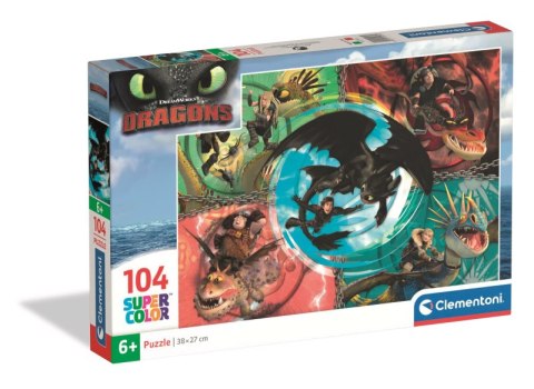 Puzzle 104 Super kolor How to Train Your Dragon 25035