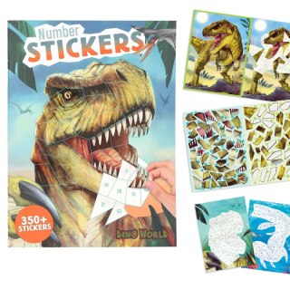 Zestaw z naklejkami number Stickers Dino World 13243A
