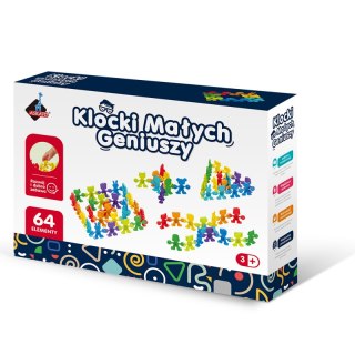 Klocki małych geniuszy liczmany 64 elementów