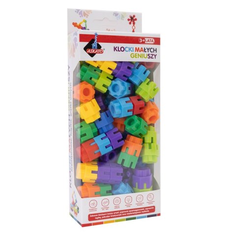Klocki małych geniuszy śrubki 80 elementów