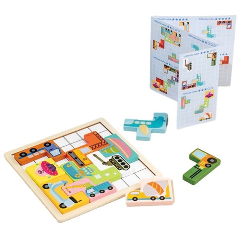 Logiczna układanka pojazdy