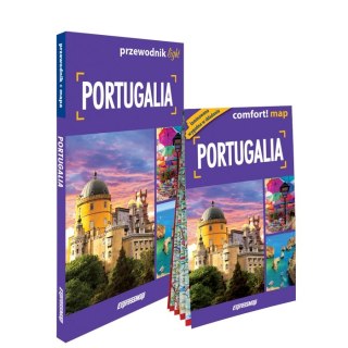 Portugalia light Przewodnik +mapa 2w1