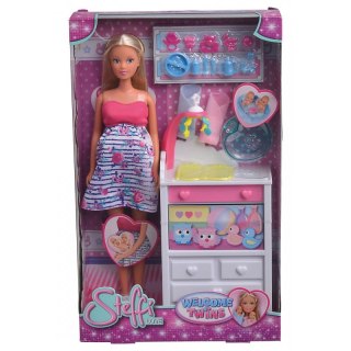 Lalka Steffi w ciąży bliźniaczej