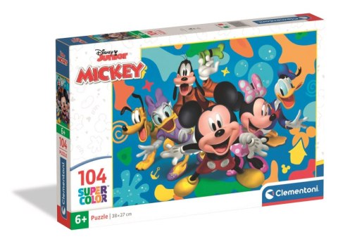 Puzzle 104 Super kolor Mickey and Friends 25053